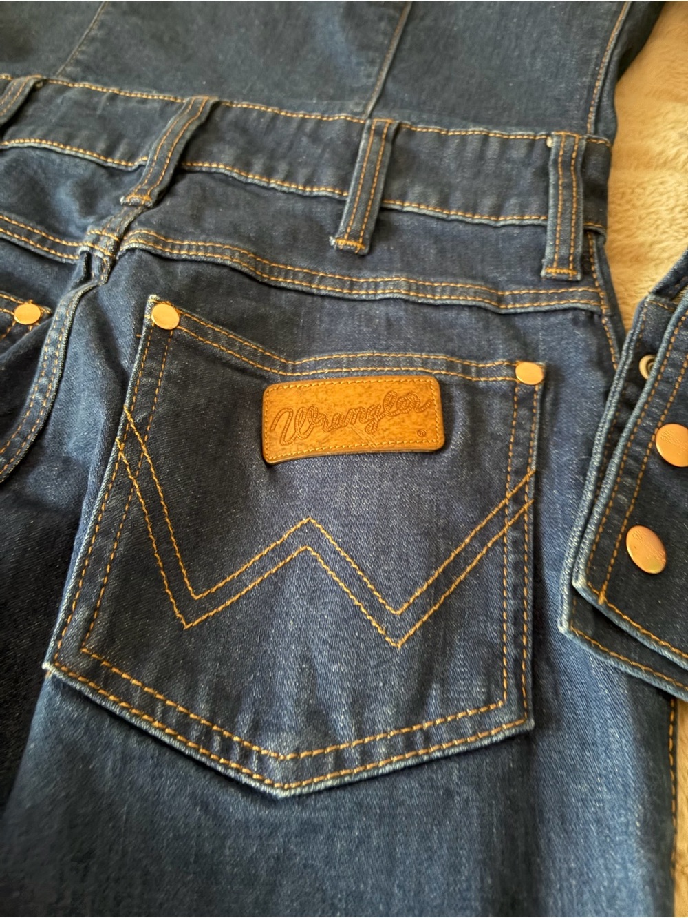 STAUD x Wrangler The Body Denim Jumpsuit - Picture 6 of 7